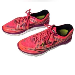 BROOKS Pink Transcend DNA Womens Ultimate Running Sneaker